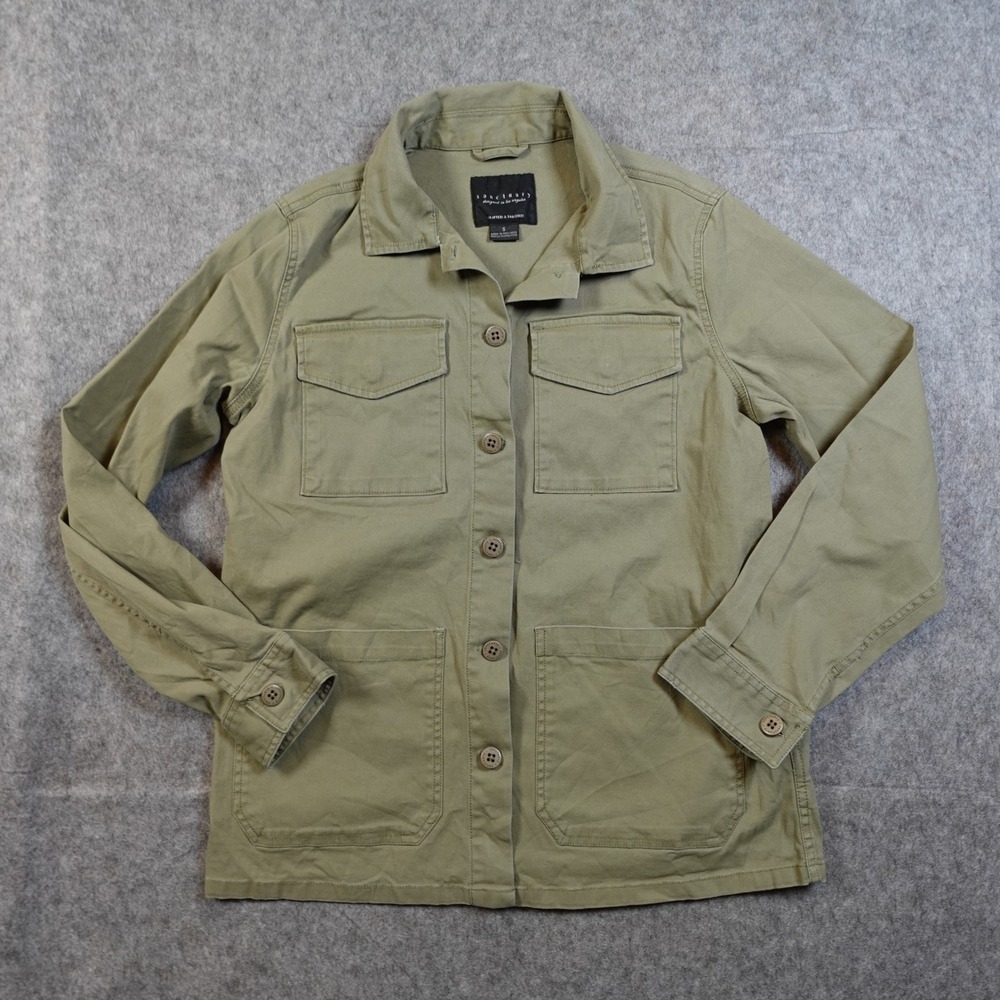 Sanctuary Jacket Womens Small‎ Utility Military Green Cargo Army Canvas